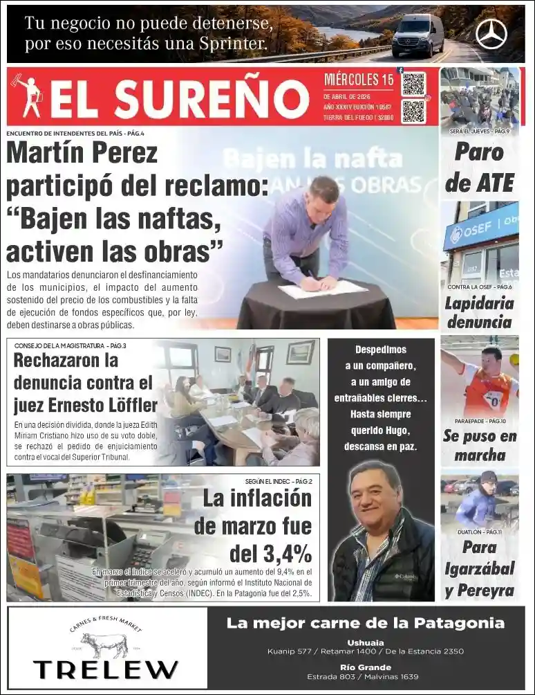Evolucion Streaming | RADIO ESPERANZA DIGITAL - Tapa del diario El Sureño